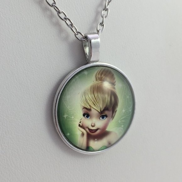 Jewelry - Tinkerbell fairy tale silver tone necklace